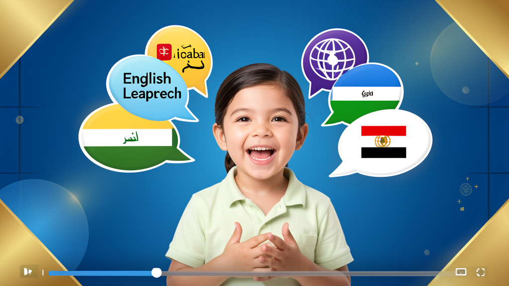 Illustrative online educator guiding a lesson
